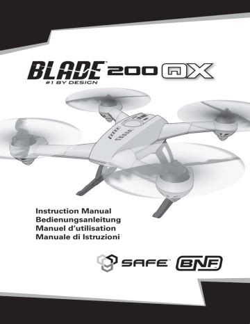 Blade 200 QX BNF with SAFE User Manual PDF